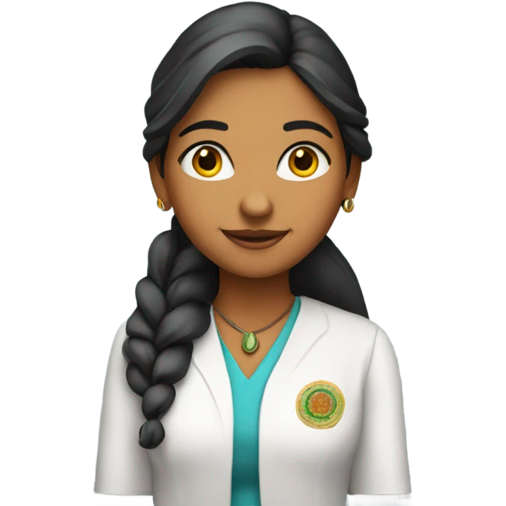 Pretty Indian girl with PhD emoji