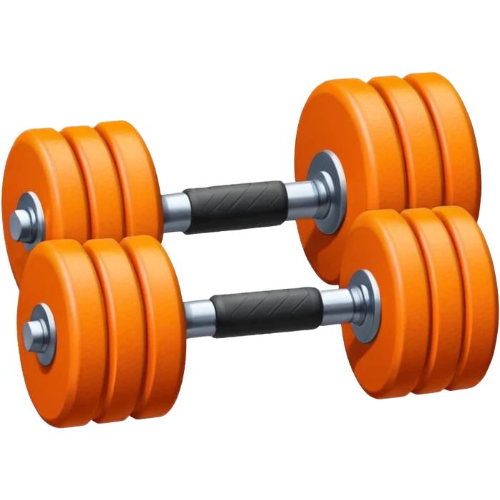 orange dumbell emoji