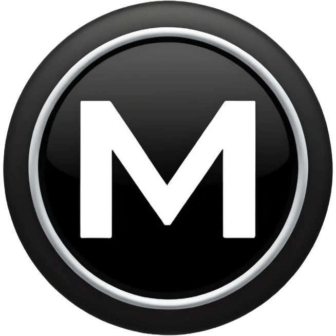 Black circle with MB written on in the middle of it. Nothing else no holes or anything. emoji