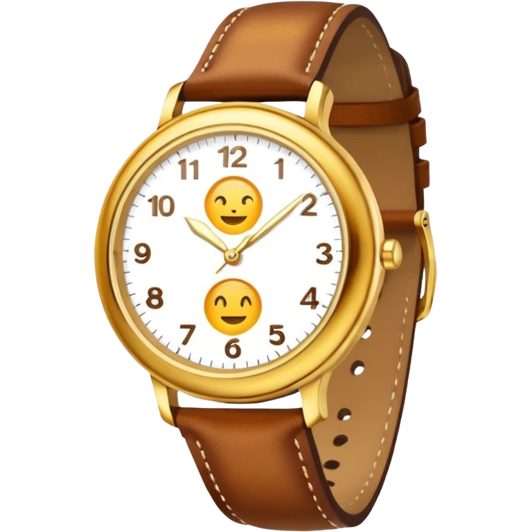 Gold watch emoji