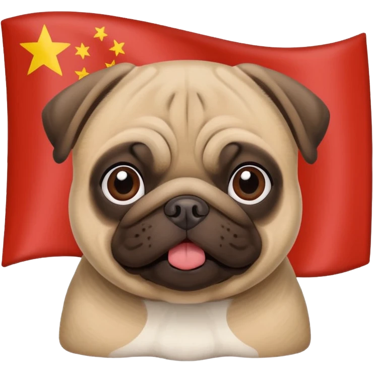 Flag of pug emoji