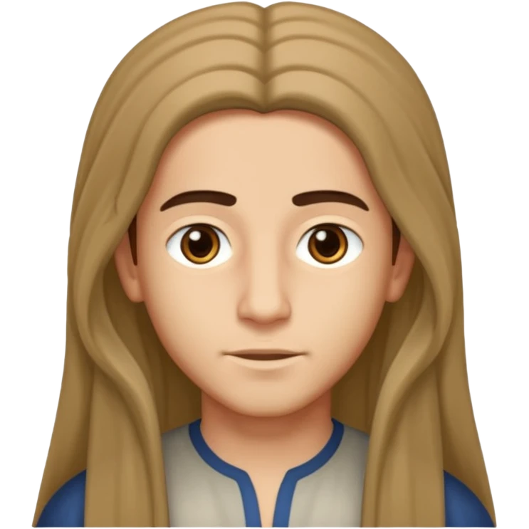 Boy arab long hair emoji