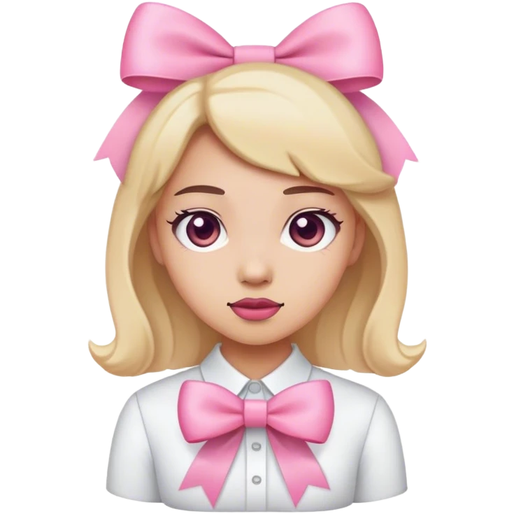 Moño rosa  emoji