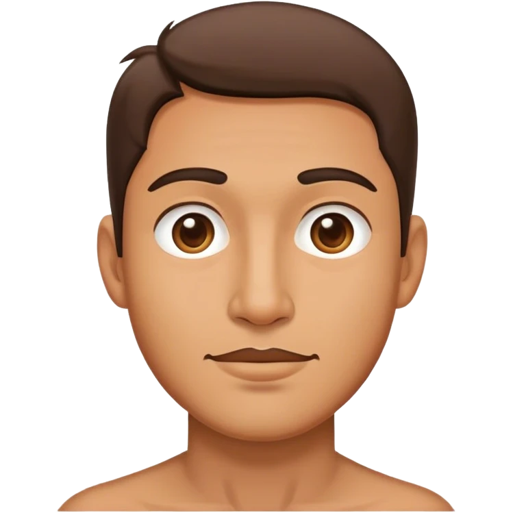 a man with soy face emoji