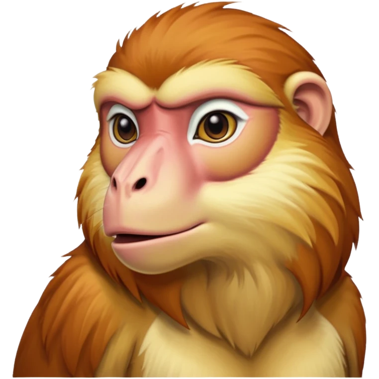 long nose proboscis monkey emoji