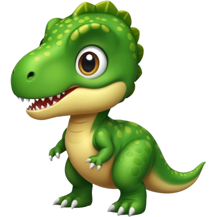 Cute baby t-rex emoji