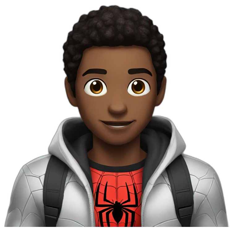 Miles morales and spider man emoji