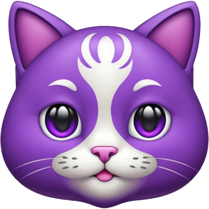 faça um gatinho roxo de emoji para eu copiar emoji