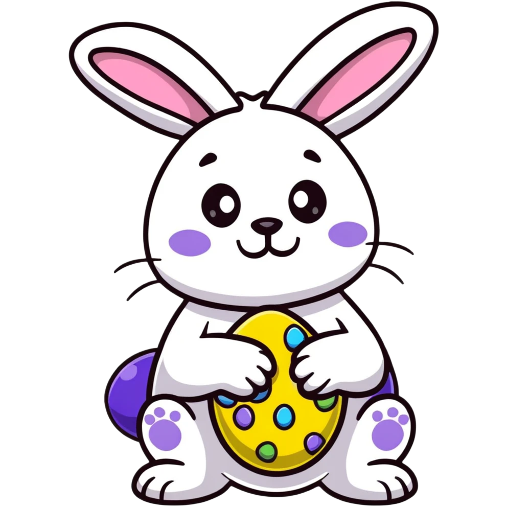 Easter bunny monster  emoji
