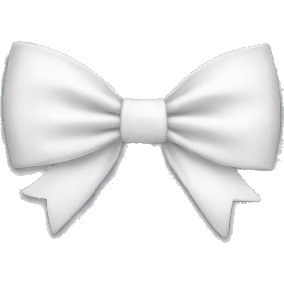 white bow emoji