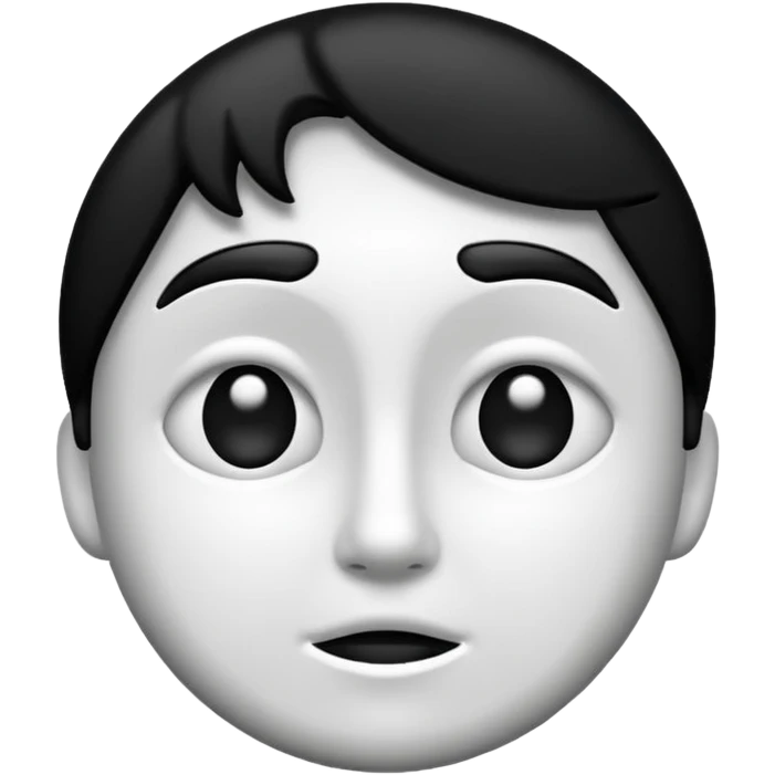 Create this emoji : 🎭 but in White and black  emoji