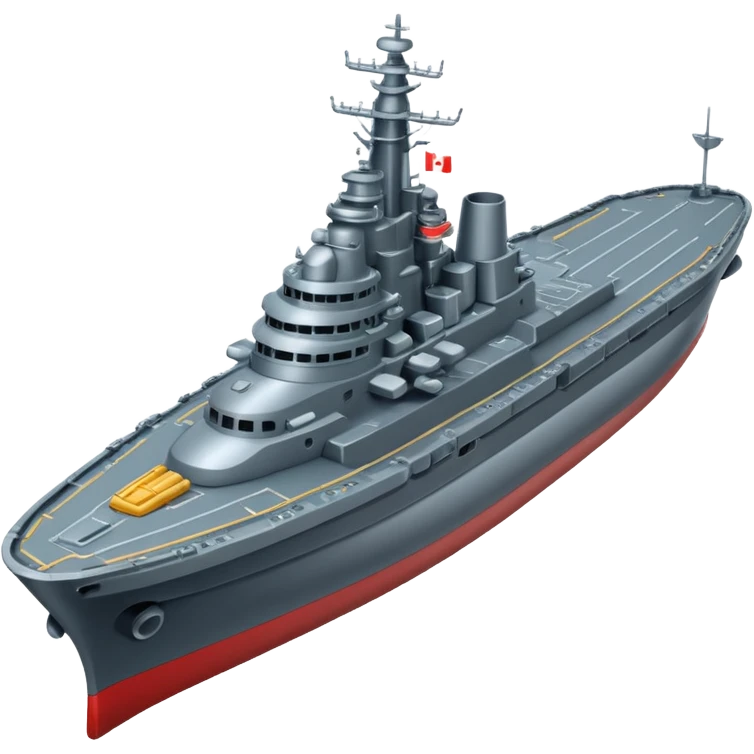 battleship arial view emoji
