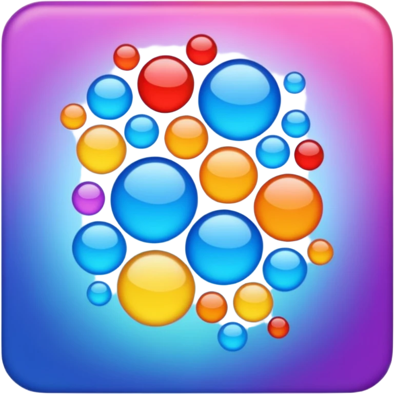 Una representación de materia y bits emoji