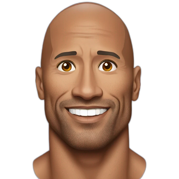 Dwayne Johnson in unicorn  emoji