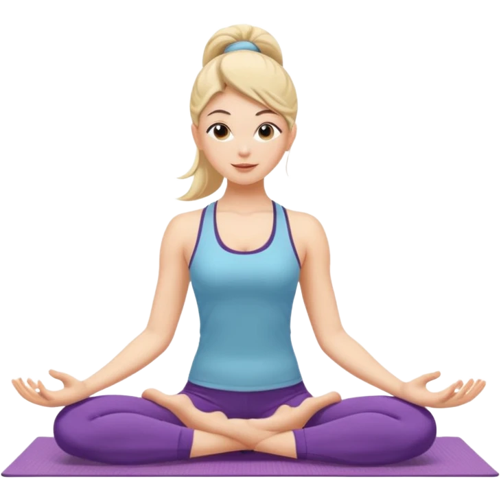 yoga girl emoji