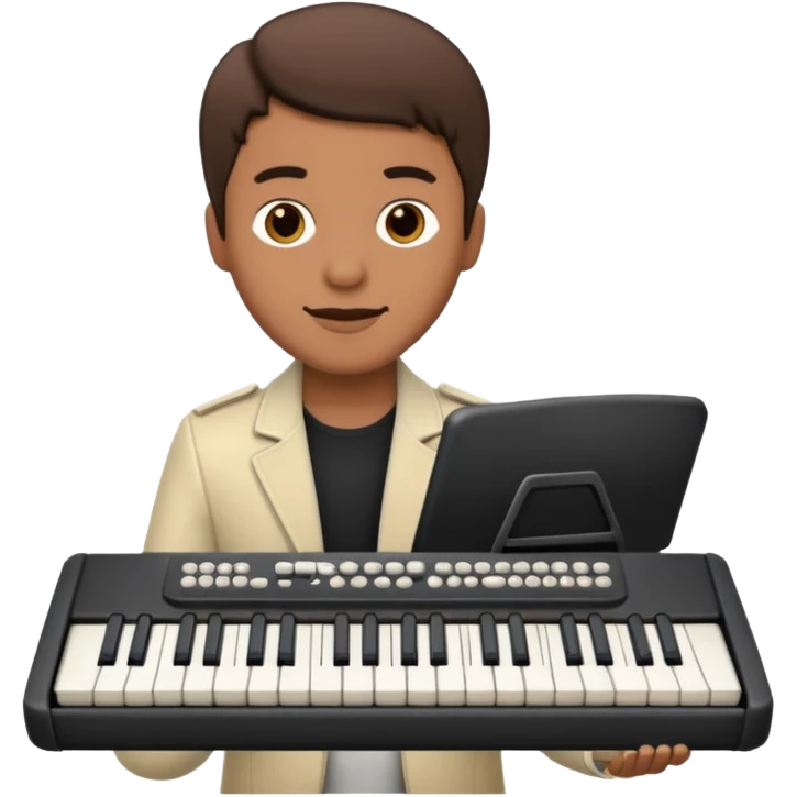 keyboardist with keyboard emoji