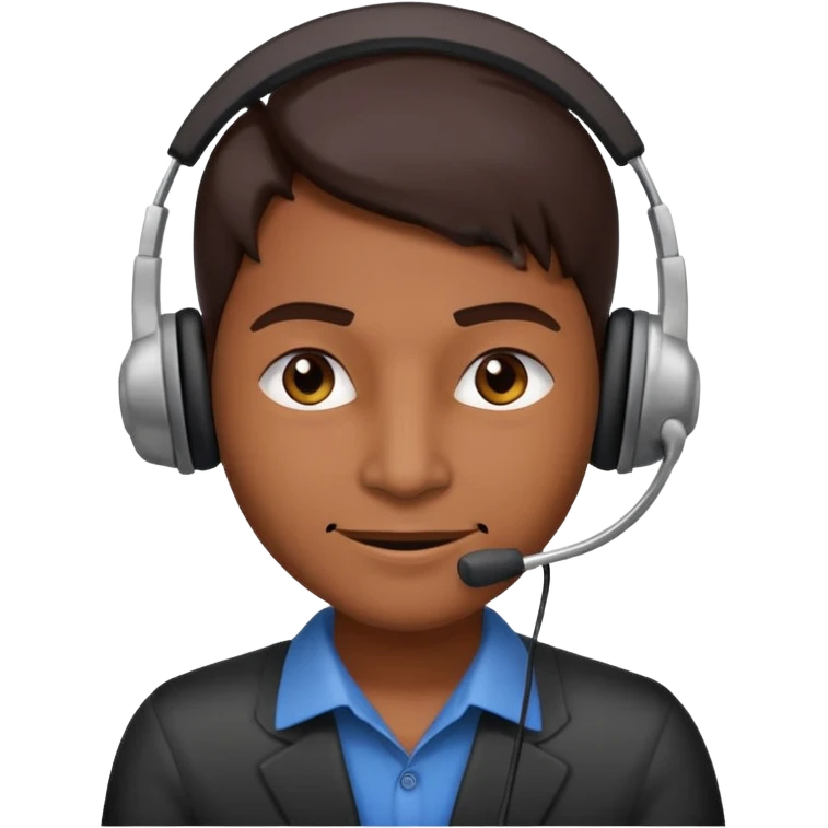 sinister looking phone scammer in sketchy call center from pakistan with smirk and brown skin emoji