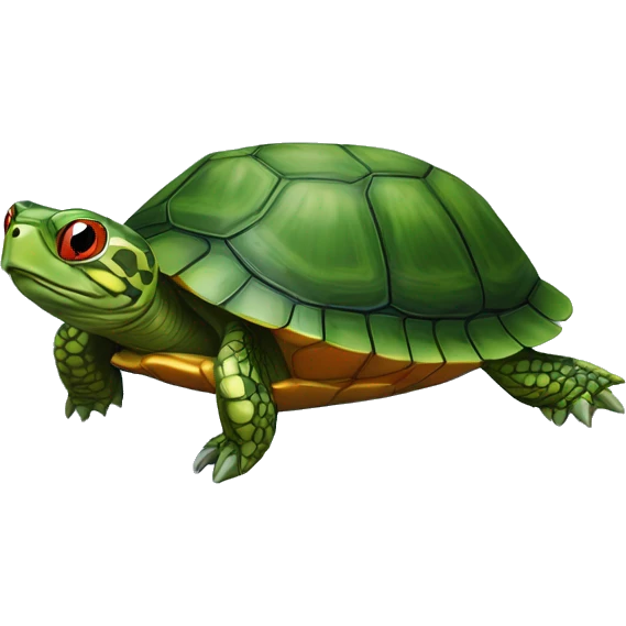 Red-eared slider turtle terrapin emoji