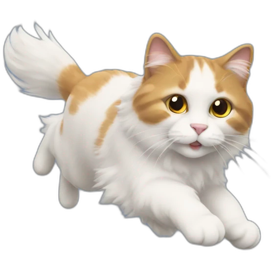 flying fluffy cat emoji