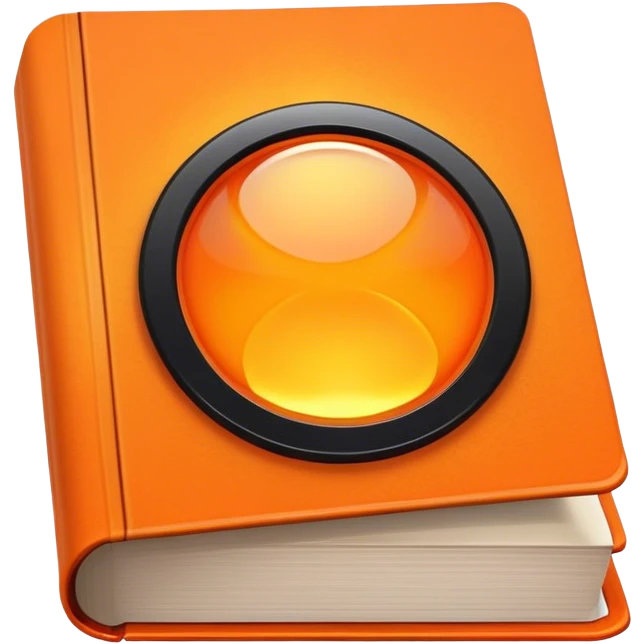 A bright orange book with a black, bold X with an edgy texture, exuding energy and pure, unapologetic confidence..orange halo aura.. unstoppable emoji