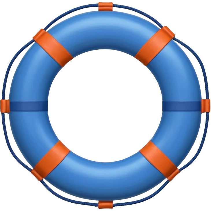 blue lifebuoy emoji