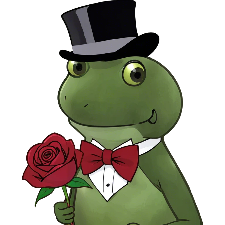 Vintage dark red rose emoji