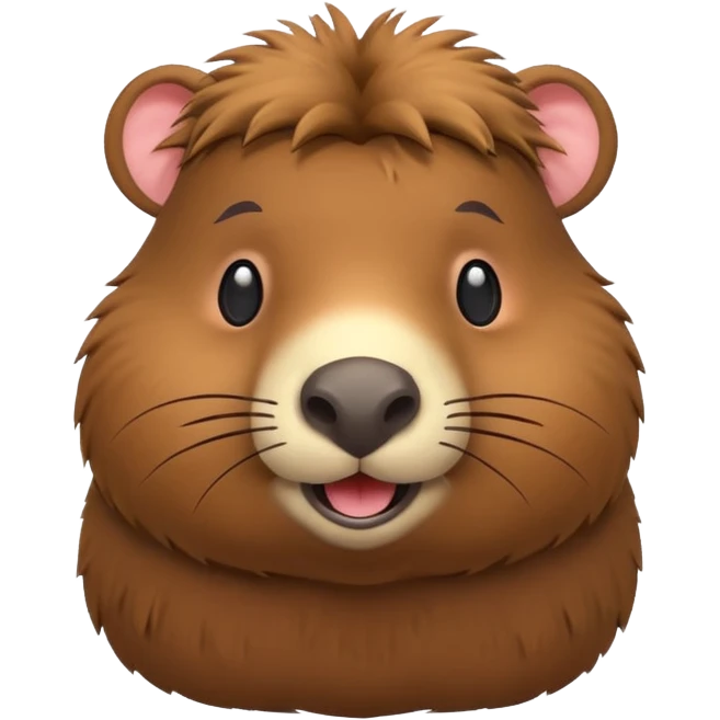 3d style capybara emoji