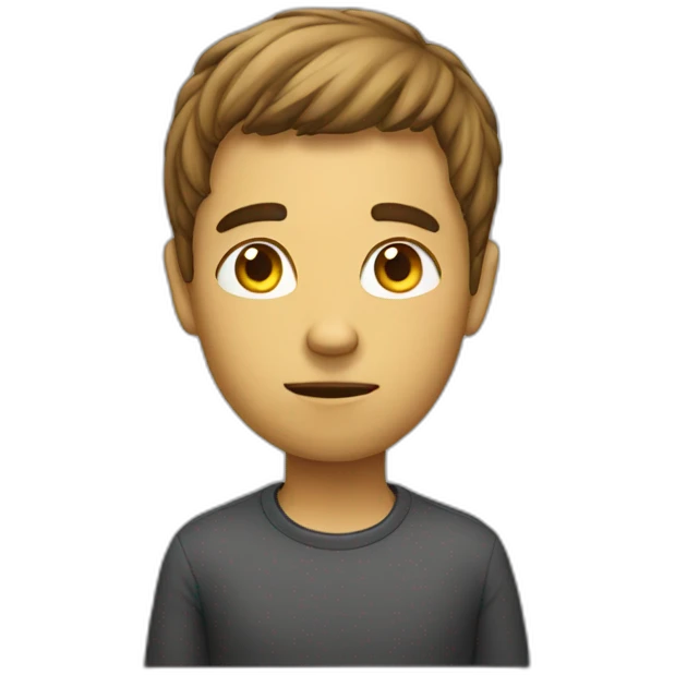 somebody thinking emoji