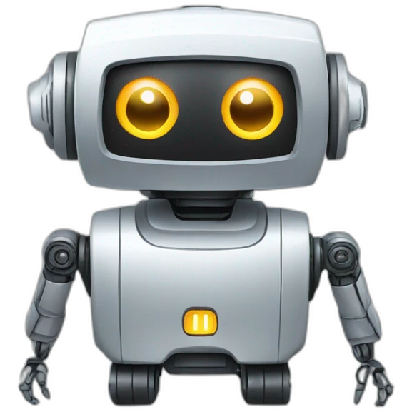 robot, energy, computer emoji