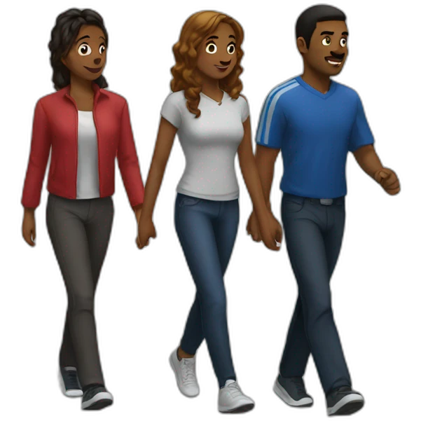 team walk emoji