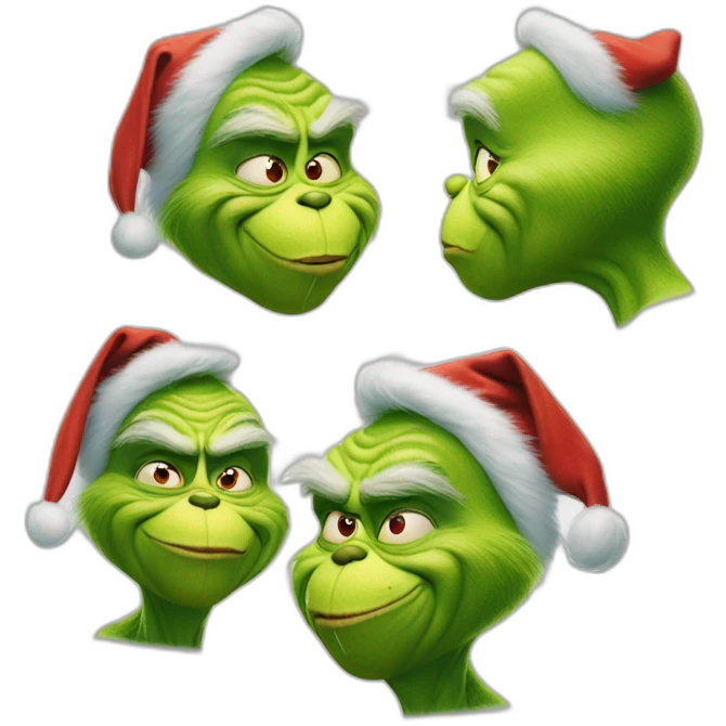 The grinch old kitting emoji