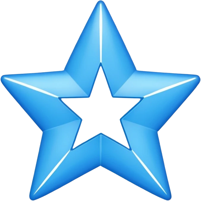 Centang biru segi bintang sudut 12 emoji