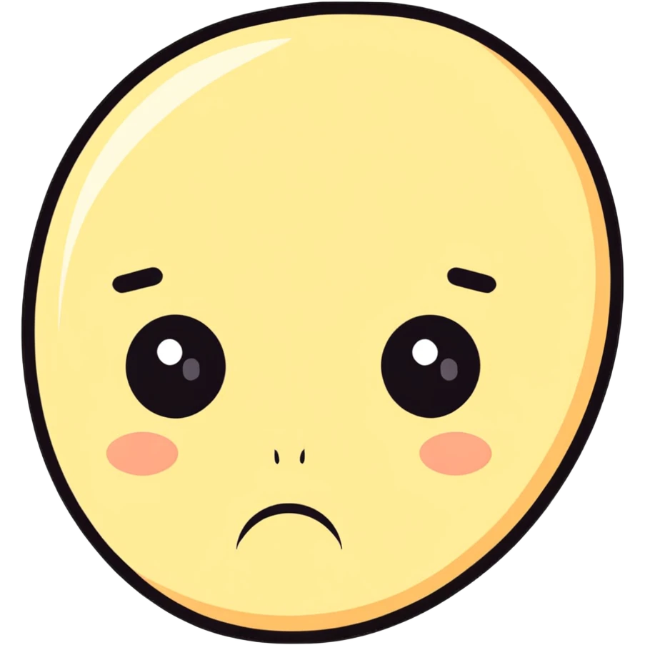 sad face emoji