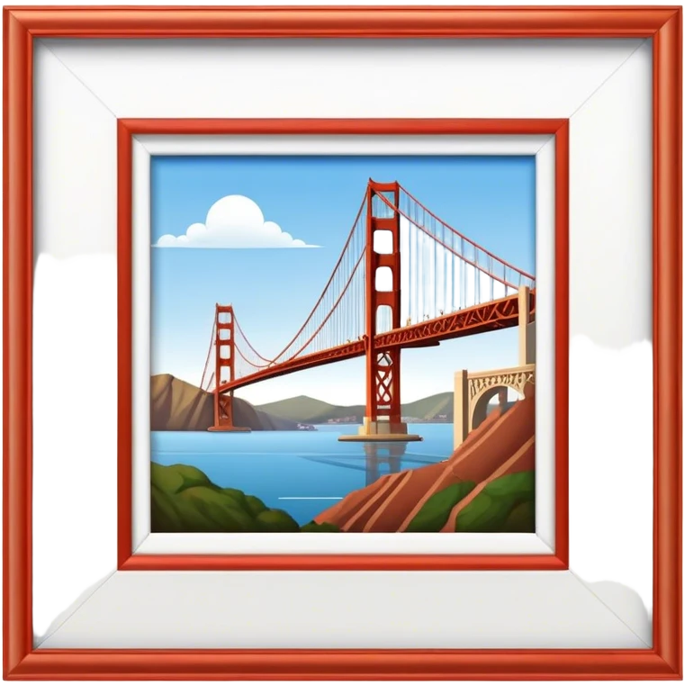 Cinematic Realistic Golden Gate Bridge Emoji emoji