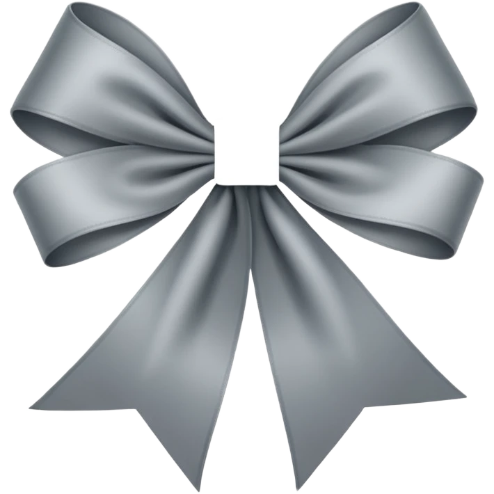 Grey ribbon  emoji