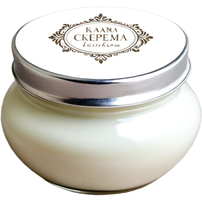 Банка крема для лица  emoji