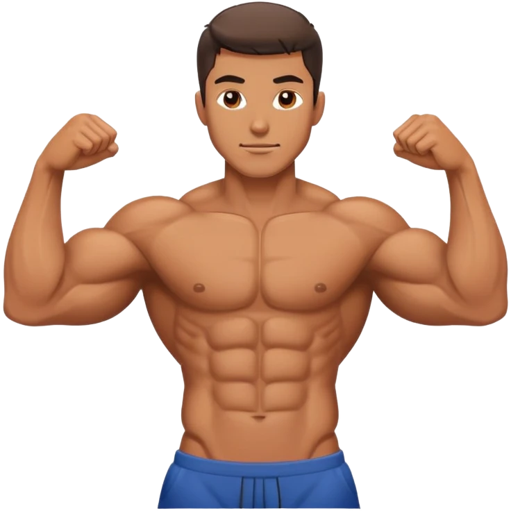 Guy with abs emoji