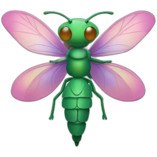 Fairy fly in a forest emoji