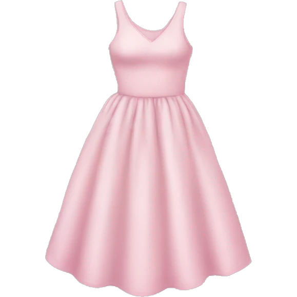 soft pink dress emoji