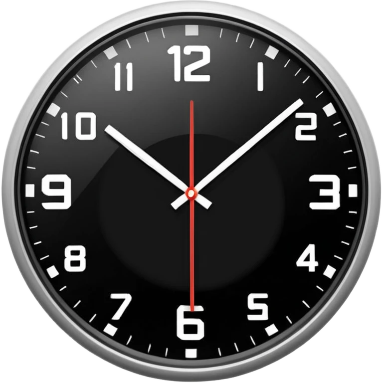 horloge indiquant 18h30 emoji