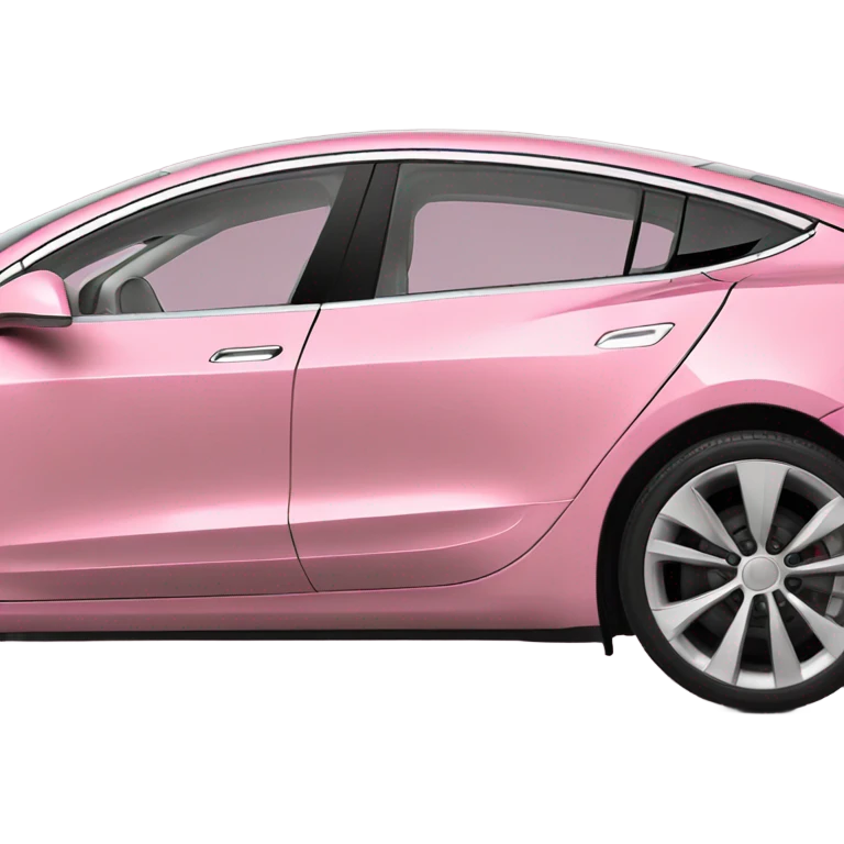 intensive color pink tesla model 3 emoji