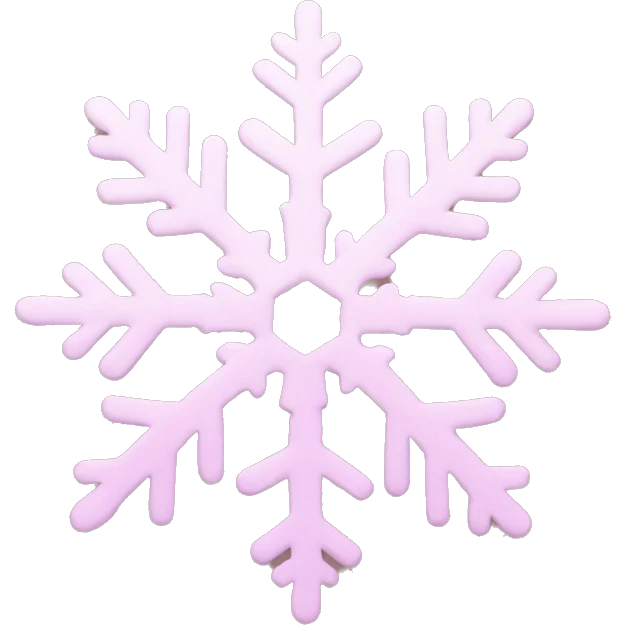 pastel pink snowflake  emoji