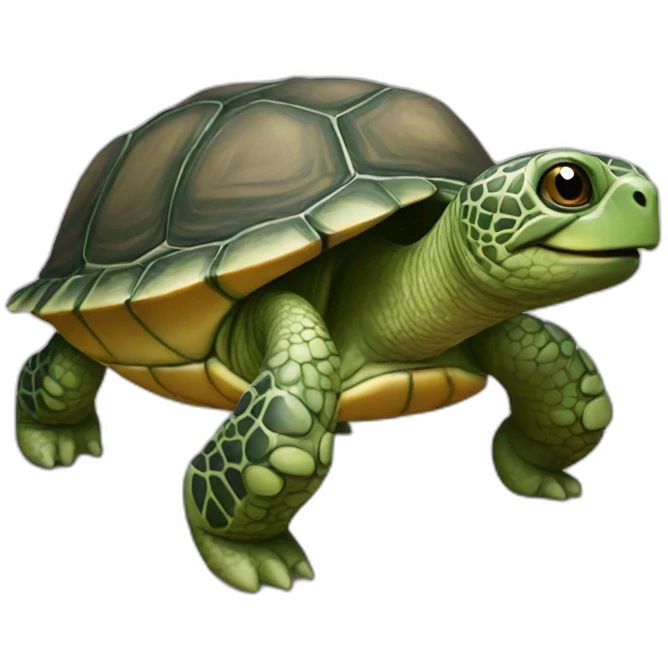 Chat sur tortue emoji