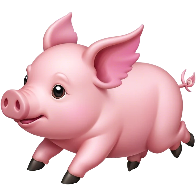 Flying pig emoji