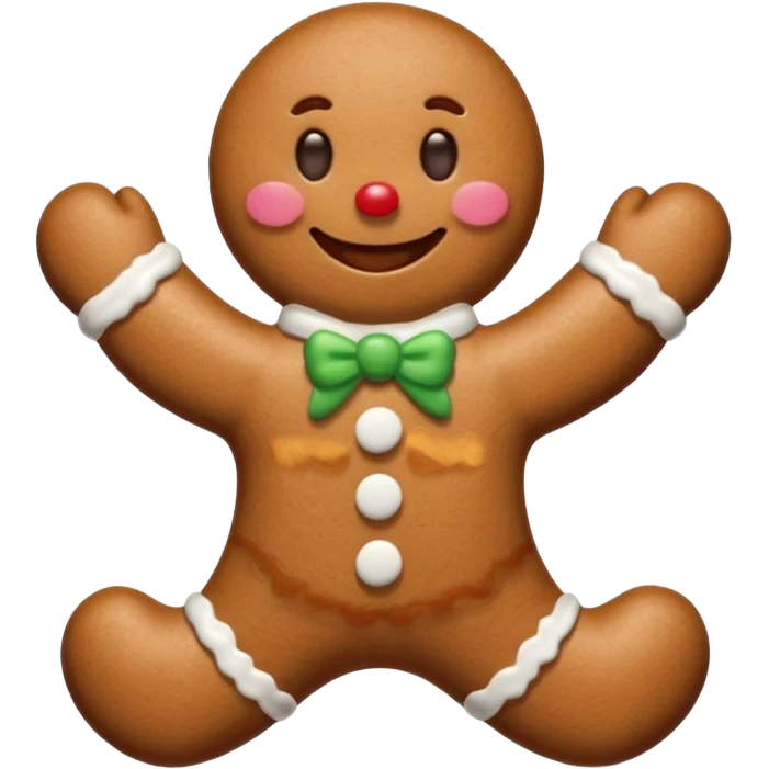 gingerbread man emoji