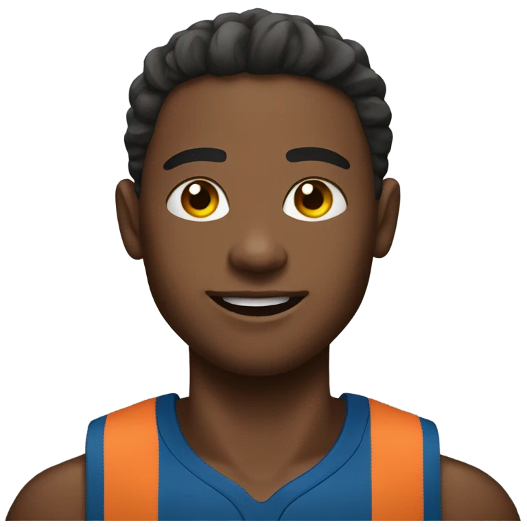 athlete with a heart emoji