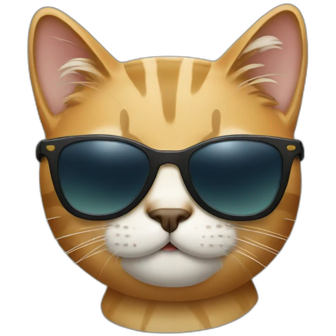 Cat with sunglasses emoji