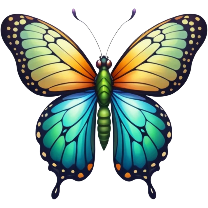 butterfly emerging from chrysalis emoji emoji