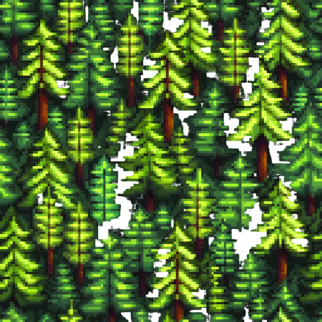 dense forest of spruce trees emoji