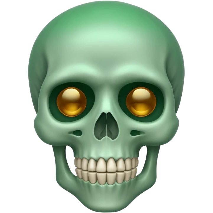 green skukllenton emoji